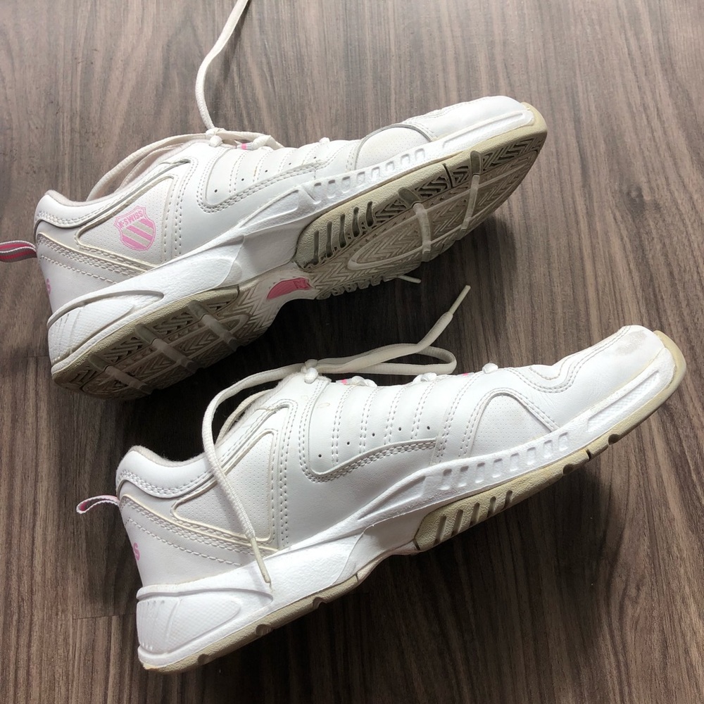 K Swiss White Court Tennis Shoes Size 9